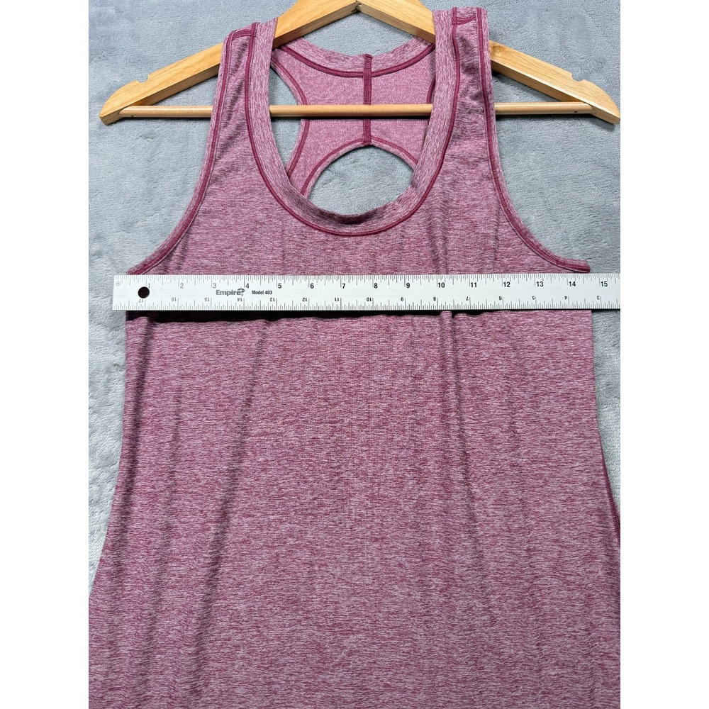 Athleta Nitro Tank Top Womens Medium Heather Berry Lightweight Soft Activewear - Picture 5 of 6